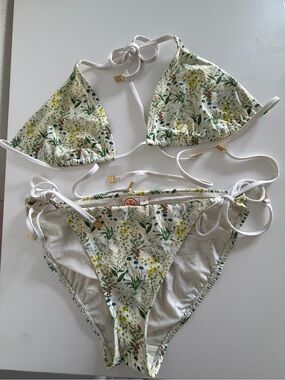 Tory Burch Lyonnaise Floral String Bikini SET Medium